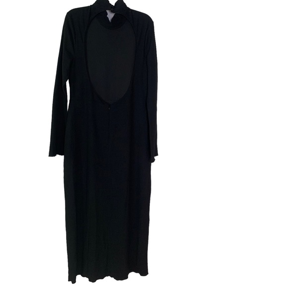 Tularosa Dianne Dress Open Back Maxi with Slit Black XL NWT - Picture 5 of 13